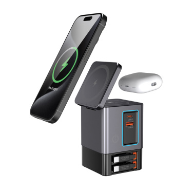 Logo trade liikelahjat tuotekuva: Urban Vitamin Sacramento 105WGAN -laturi, kaapelit